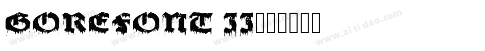GoreFont II字体转换